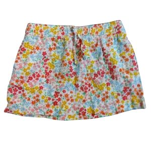 EUC 2/$10 Old Navy Floral Print Skirt Linen Blend SZ 6/7